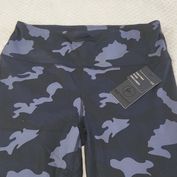 90 DEGREE WOMENS SPORTS CAMO PRINT LEGGINS SZE L NEW WITH TAGS - Picture 4 of 9